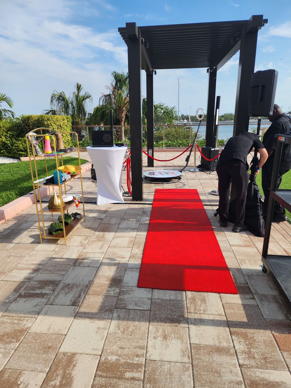 Platform 360 booth set up at an outdoor venue event