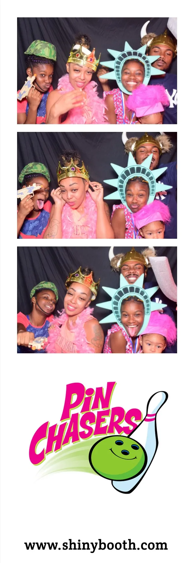 Printed DSLR photo strip from a beach ball theme party