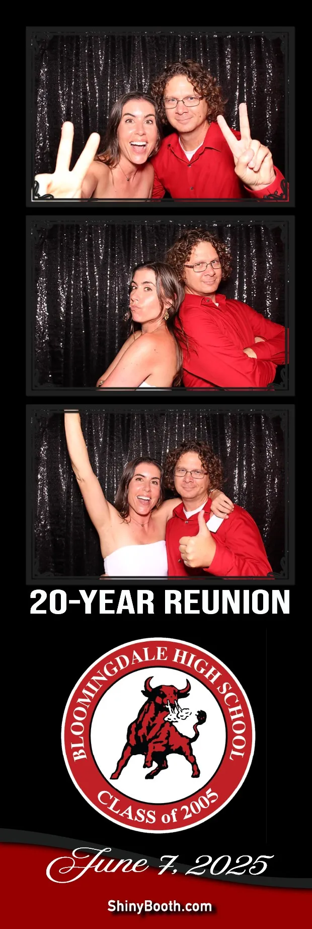 Printed DSLR photo strip from a Class of 2005 reunion